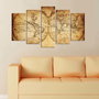 Wallity Cuadro Decorativo 5M-22 Multicolor de 5 Piezas